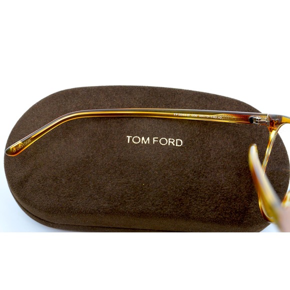 TOM FORD TF5544-B/V 056 BLOND HAVANA BLUE BLOCK AUTHENTIC EYEGLASSES FRA… - Picture 10 of 11